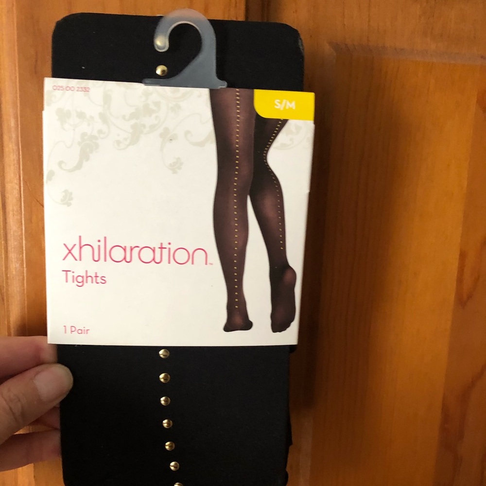 Black stud tights